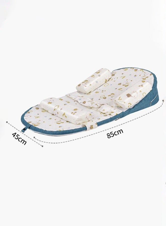MIXDE Baby Lounger Baby Milk Feeding Pillow Breastfeeding pads with adjustable inclination Anti Reflux Pillow 0-30° Adjustable  Nursing pillows Infant Anti-Spit Milk Slope Mat  Spine protection Detachable cuffs Memory foam Suitable for newborns Nursing Pillow for Breastfeeding - Image 2